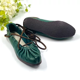 Fűzős bocskor - Zöld