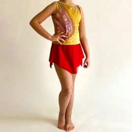 Modern-, Showtánc strasszos ruha - body-val - több színben